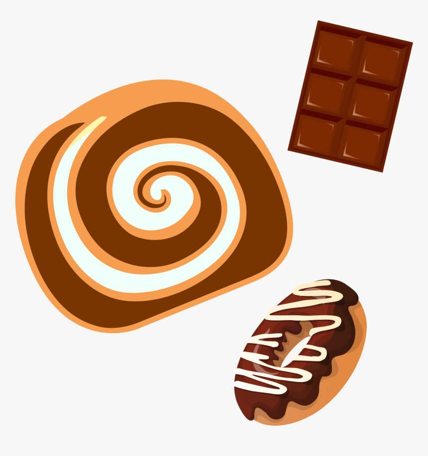 Cream Torte Doughnut Cupcake Chocolate Vector Material - Dessert, HD Png Download
