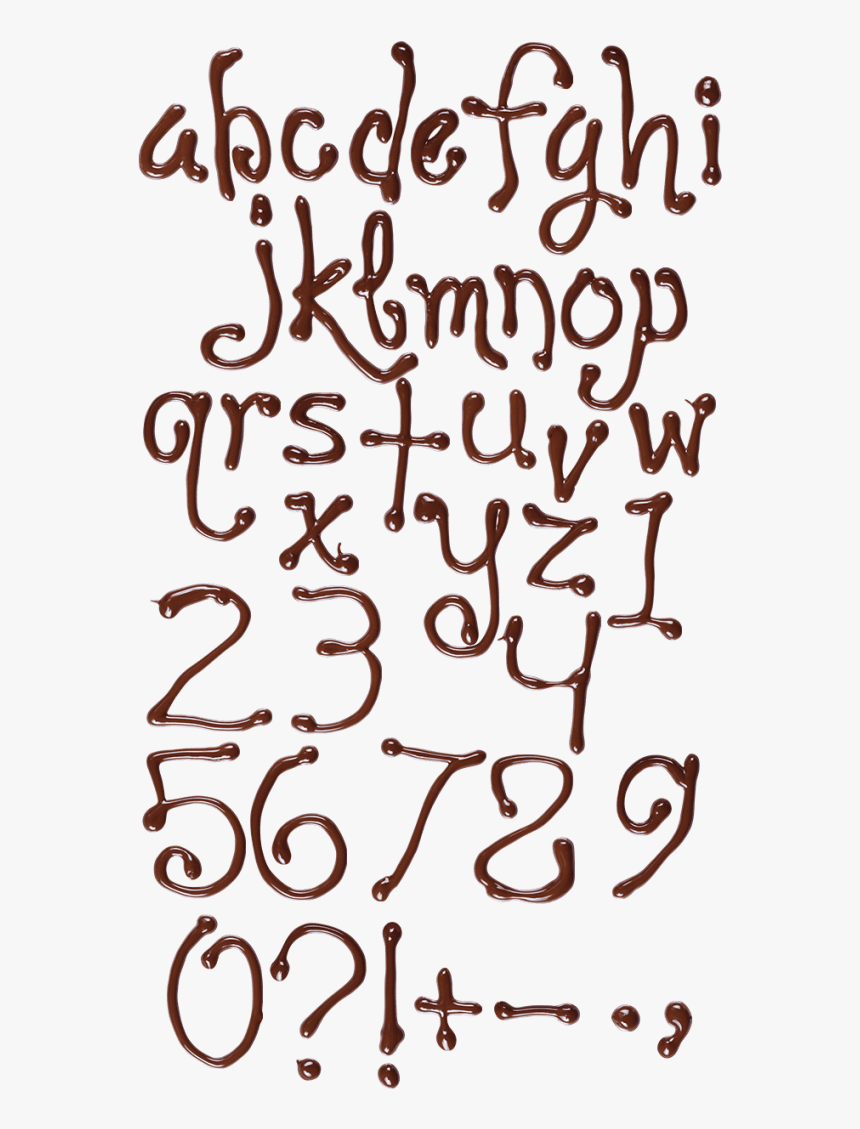 Chocolate Sweet Font - Chocolate Font, HD Png Download