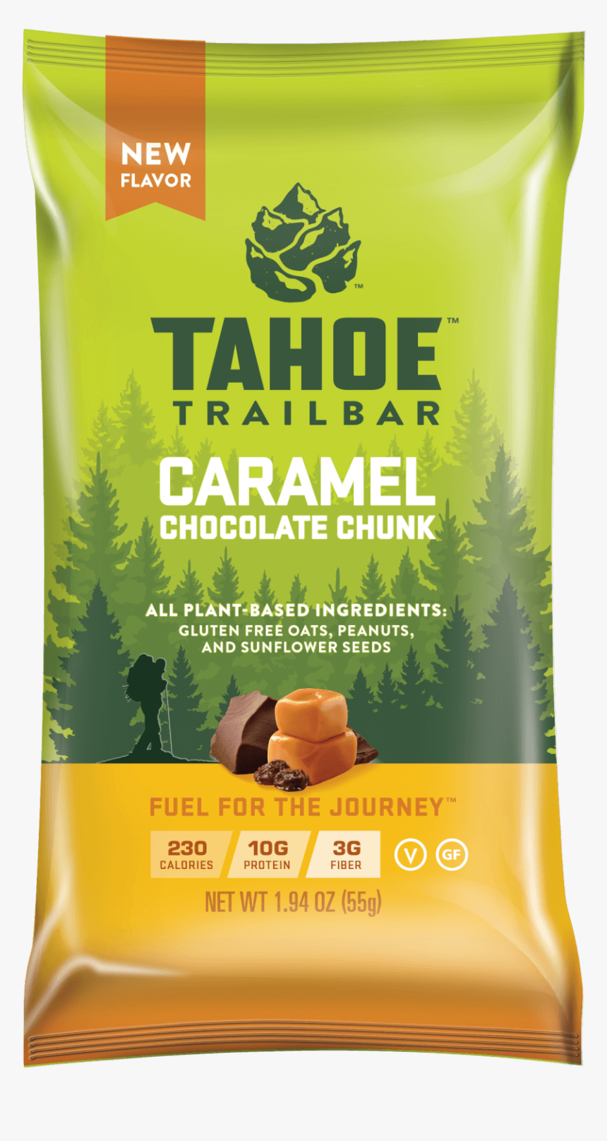 Caramel Chocolate Chunk Bar - Tahoe Trail Bar, HD Png Download