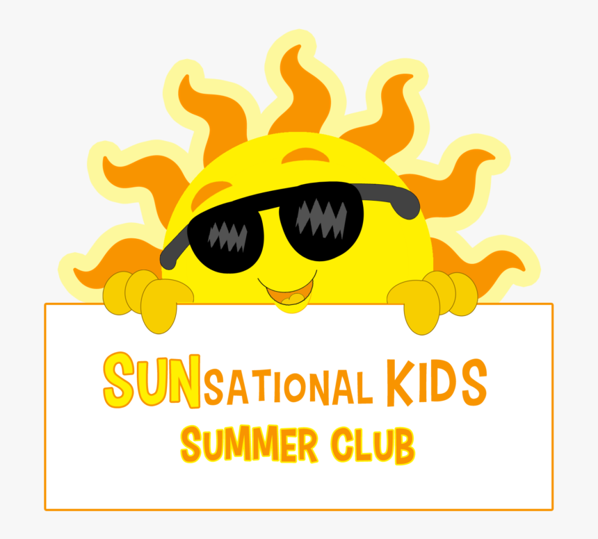 Sunsational Kids Summer Club Graphic Yellow Sun Clipart - Kids Summer Transparent Png, Png Download