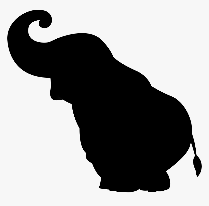 Cat African Elephant Indian Elephant Clip Art Silhouette, HD Png Download