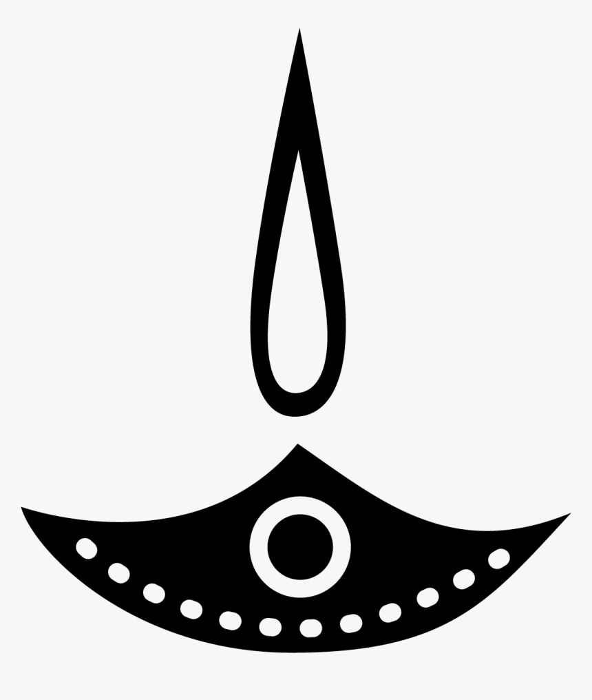 Diwali Candle Silhouette, HD Png Download