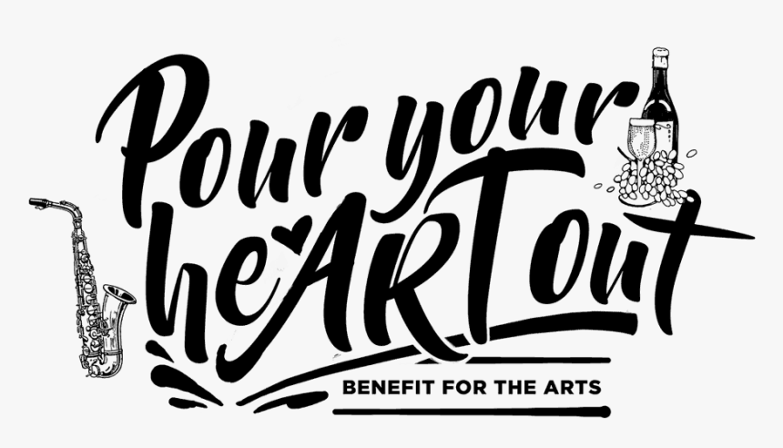 Pour Your Heart Out Event Logo - Calligraphy, HD Png Download