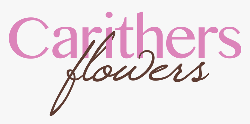Logo For Carithers Flowers Marietta - Calligraphy, HD Png Download