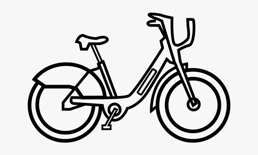 Bicycle Line Art, HD Png Download