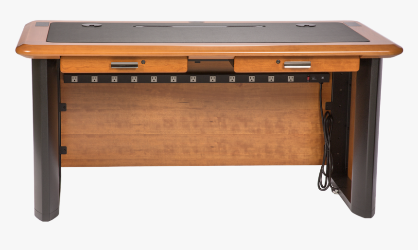 Computer Desk Download Png Image - Desk With Integrated Power, Transparent Png