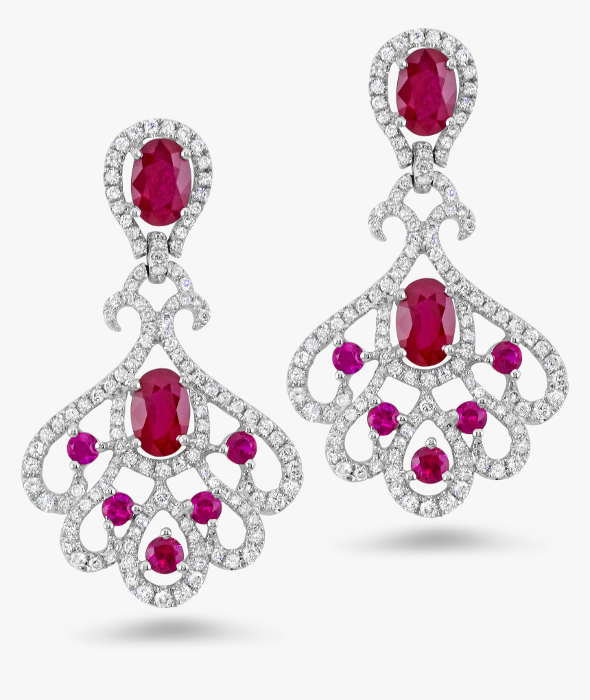 Earring Transparent Fancy - Diamond Earring Jewellery Png, Png Download
