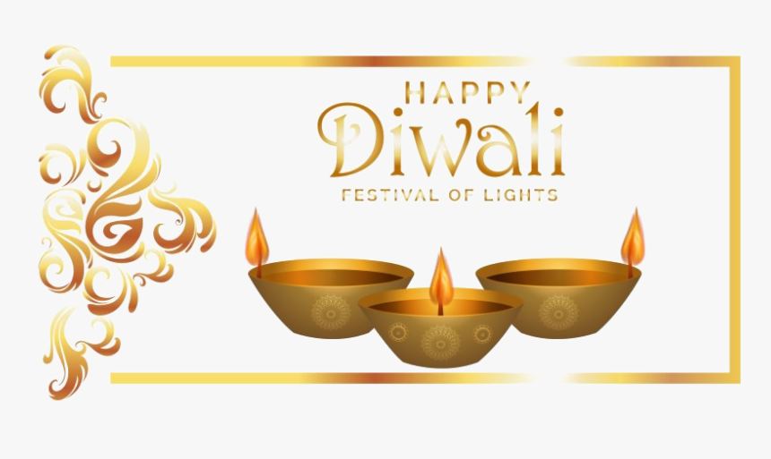 Happy Diwali Text Png, Transparent Png
