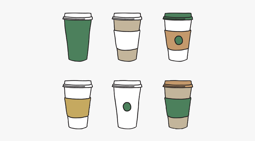 Coffee Cup Tea Take-out Glass Of Pint - Vector Image Coffee Cup, HD Png Download