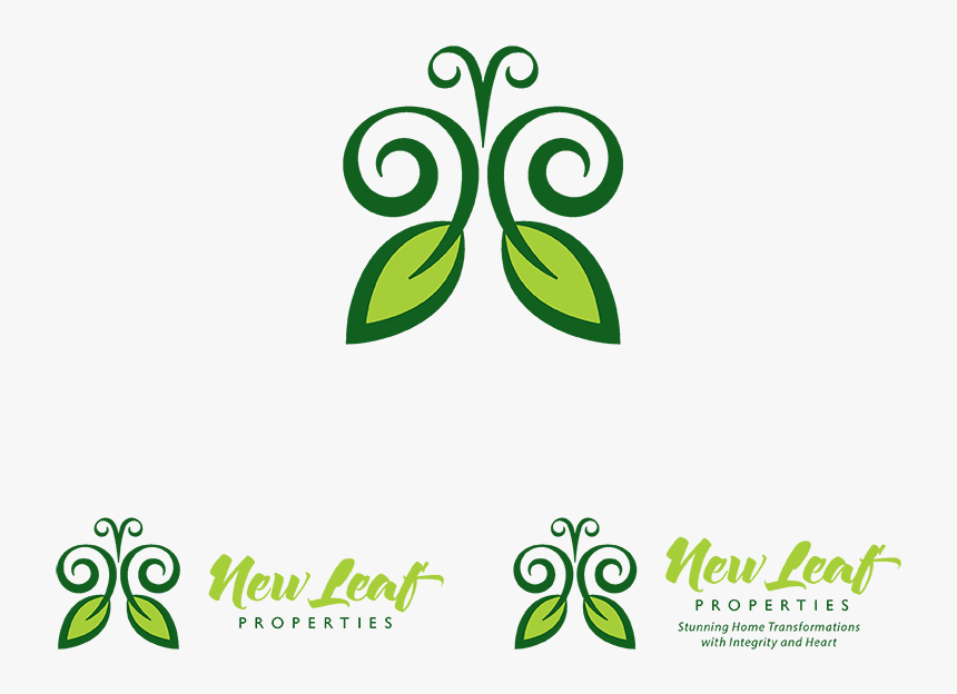 Logo Design By Saulogchito For New Leaf Properties - Leaf, HD Png Download