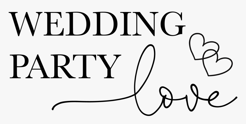 Wedding Party Love - Line Art, HD Png Download