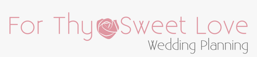 For Thy Sweet Love Wedding Planning Logo - Calligraphy, HD Png Download