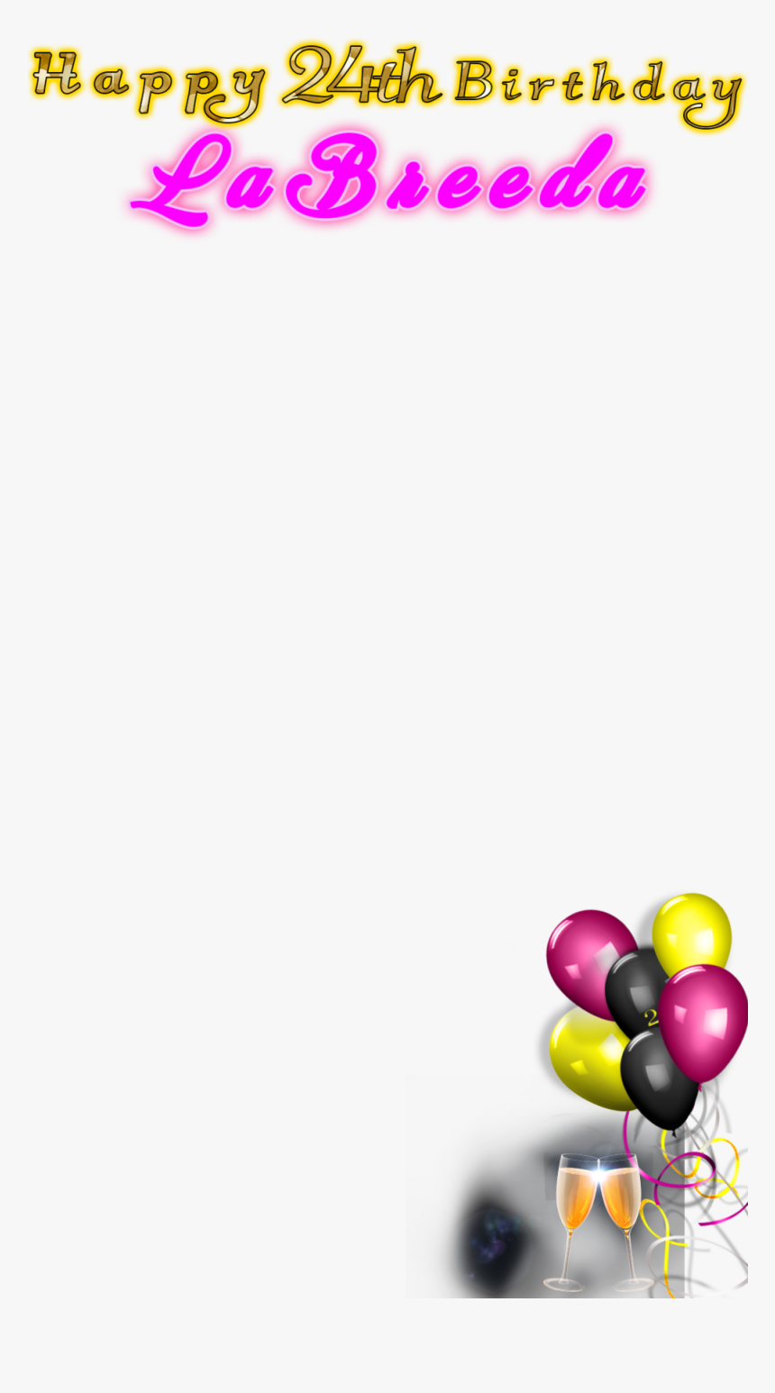 Happy 24th Birthday - Party Supply, HD Png Download