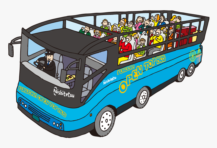 オープン トップ バス 福岡, HD Png Download