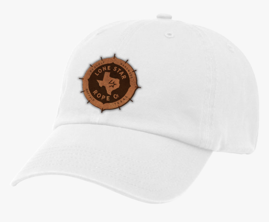 Round Leather Patch White - Baseball Cap, HD Png Download