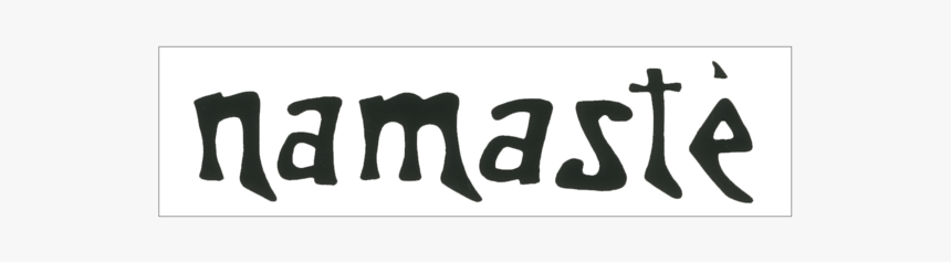 Namaste Sticker - Stencil, HD Png Download