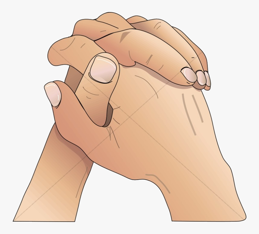 Praying Hands Youthful Youth Program Clipart Transparent - Folded Praying Hands Clipart, HD Png Download