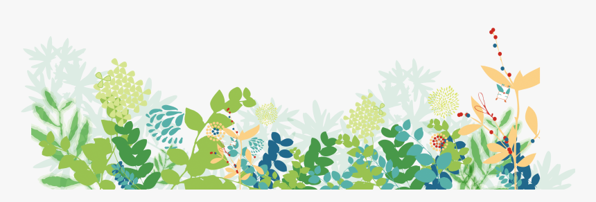 Transparent Green Grass Clipart - Free Green Floral Background, HD Png Download