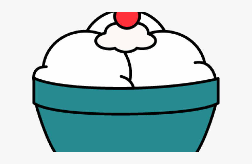 Ice Cream Clipart Vanilla - Ice Cream Dish Clip Art, HD Png Download