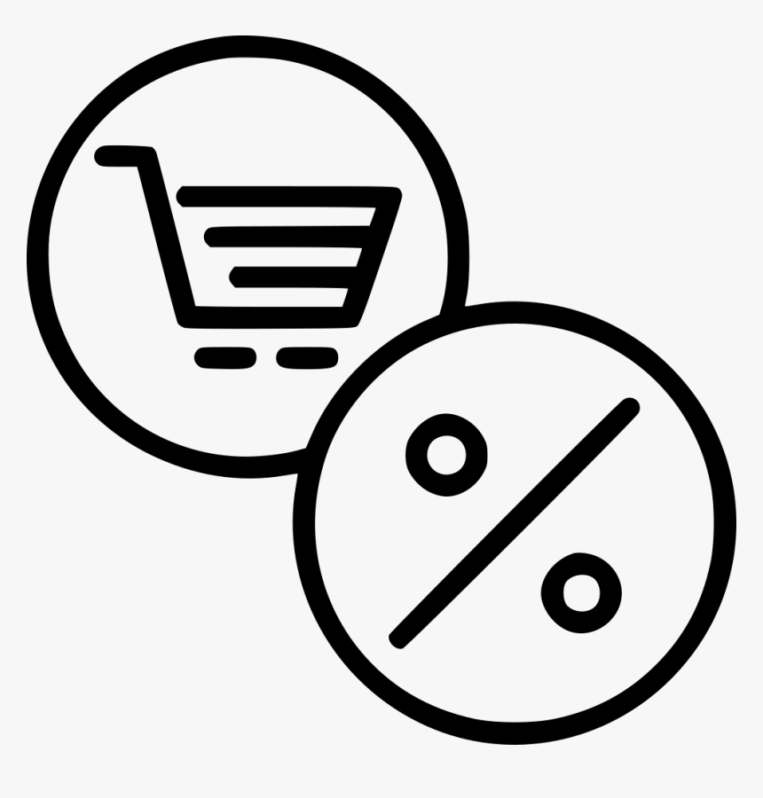 Online Finance Discount Offer Rate Cart - Mobile E Commerce Icon, HD Png Download