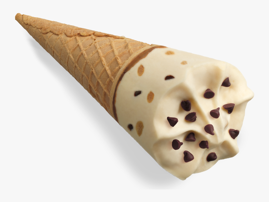 Chocolate Chip Cookie Dough - Ice Cream Cone, HD Png Download