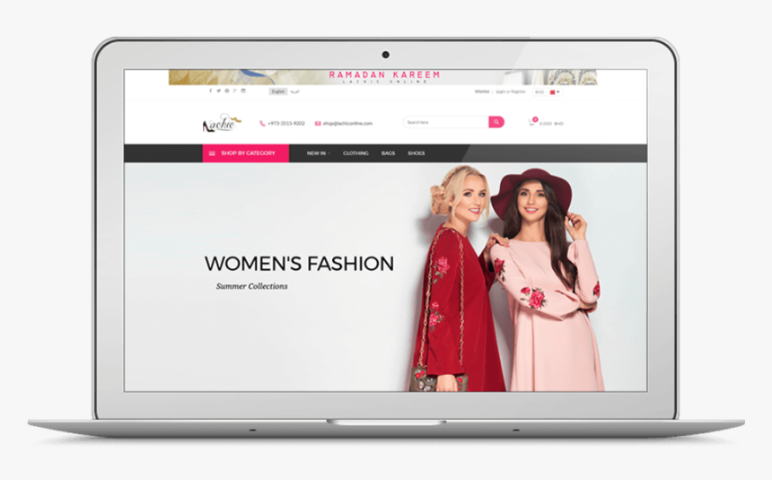 Women Fashion Ecommerce Website Development - E Commerce Fashion Web, HD Png Download