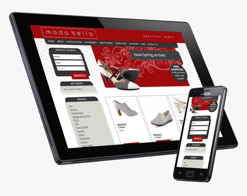 Ecommerce Website Design And Development, Christchurch - Tablet Computer, HD Png Download