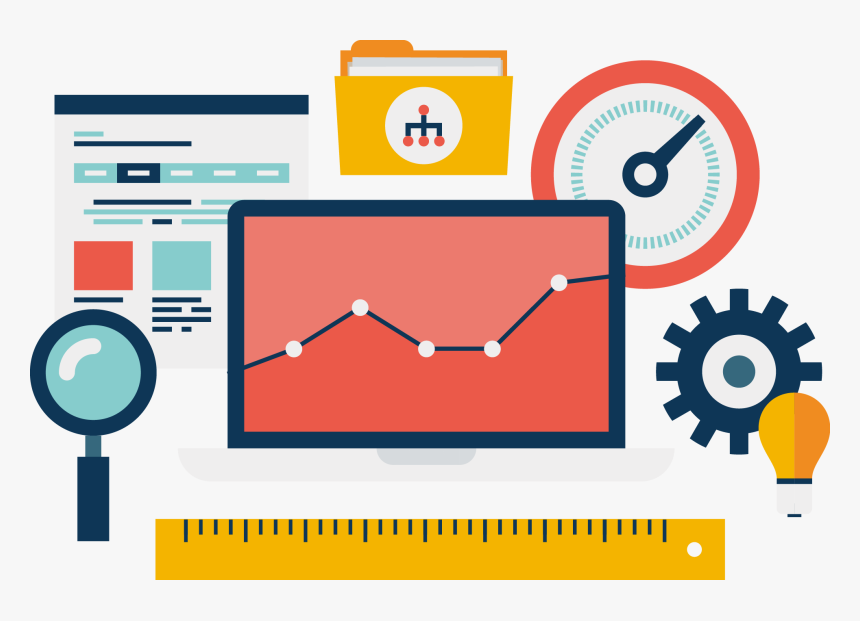 Digital Marketing Flat Design Png, Transparent Png