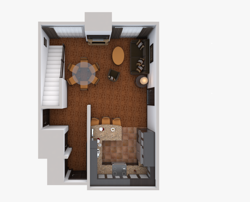 Transparent Sofa Top View Png - Waldorf Astoria Park City 2 Bedroom Whirlpool Suite, Png Download