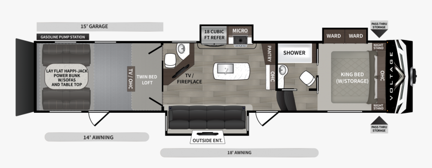 2020 Dutchmen Voltage 4205, HD Png Download