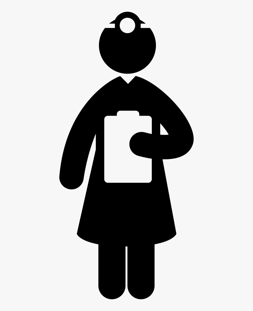 Medical Doctor Reading A Paper Doctor Stick Figure Png, Transparent
