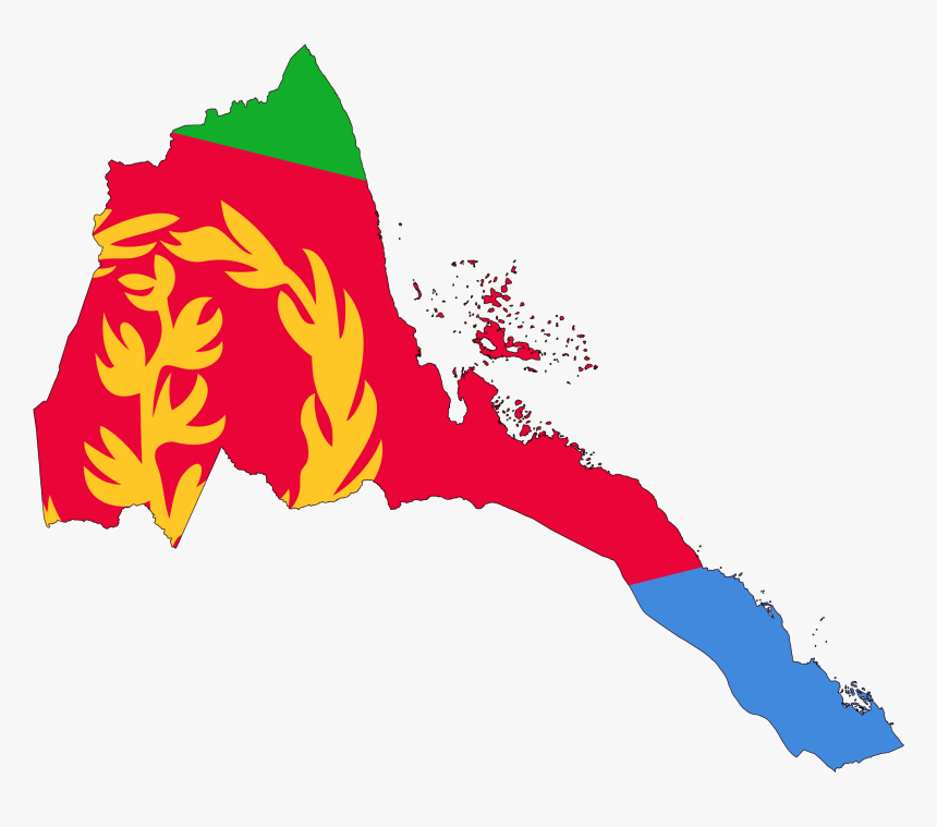 Map Eritrea Flag, HD Png Download