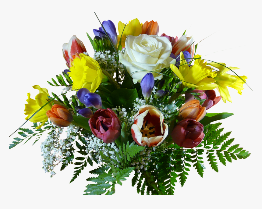 Happy Birthday Flowers Clipart Png, Transparent Png