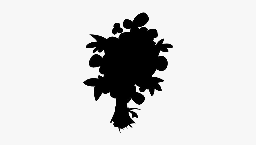 Birthday Flowers Png Clipart Download - Silhouette, Transparent Png