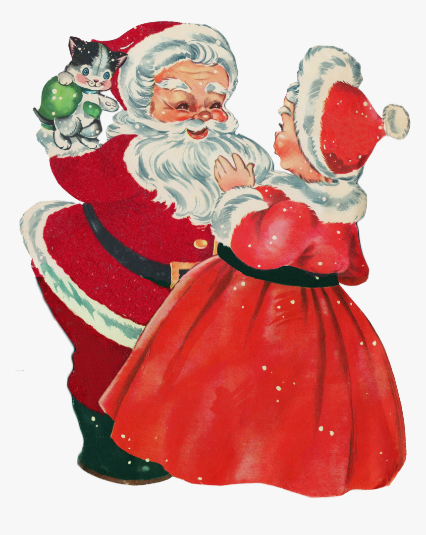 Mrs Claus And Santa Png - Santa Claus And Mrs Claus Png, Transparent Png