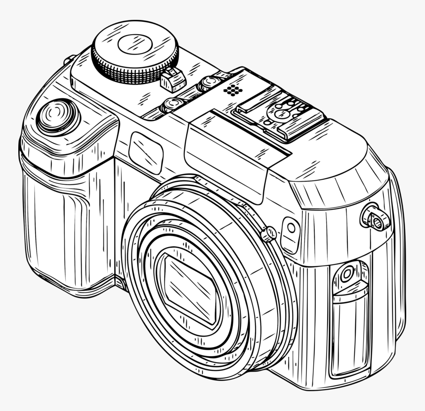 Line Art,angle,walking Shoe - Transparent Camera Drawing, HD Png Download