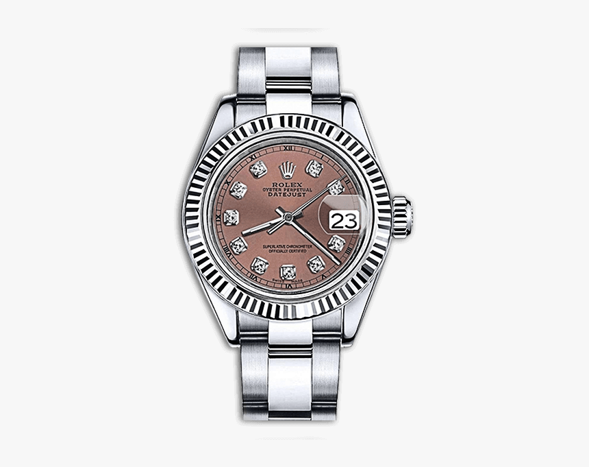 Face Bezel/3 - Rolex Datejust With Diamond Numerals, HD Png Download