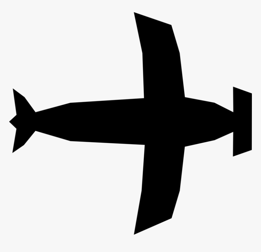 Silhouette,monochrome Photography,air Travel - Uav Clip Art, HD Png Download