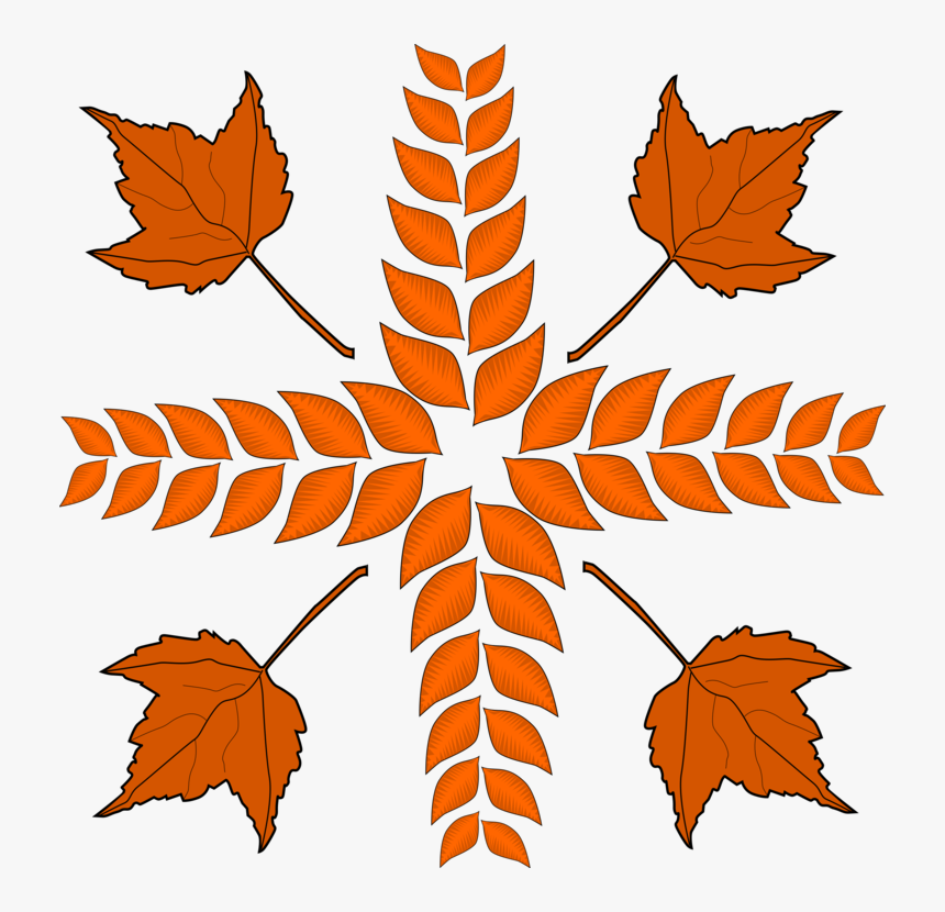 Foliage, Dry Leaves, Autumn, Decoration, Fall, Leaves - Fall Cross Clip Art, HD Png Download