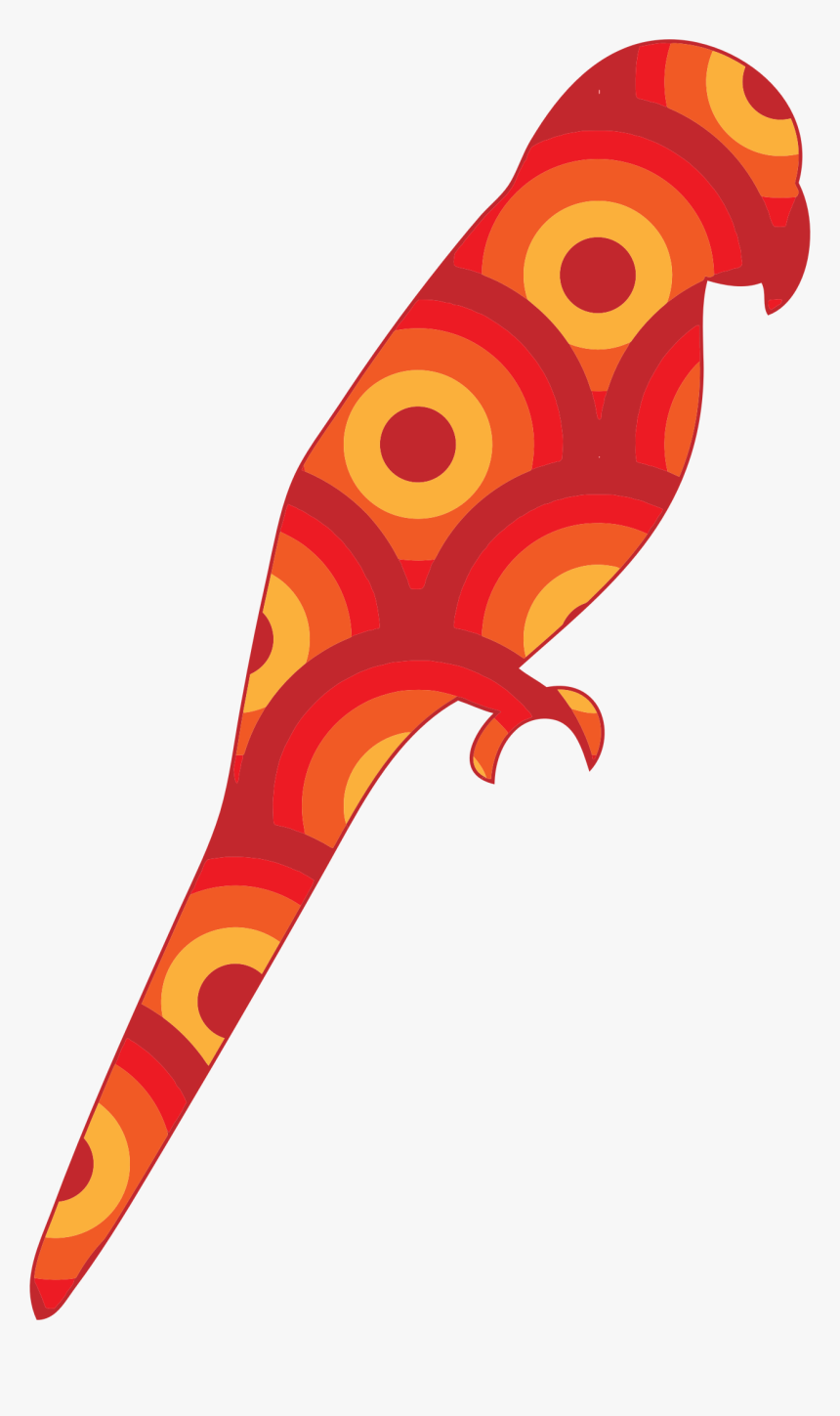 Retro Circles Parrot Clip Arts - Parrot, HD Png Download