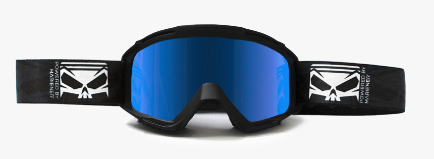 Mariener Motocross Goggles Black Ice Blue - Electric Blue, HD Png Download