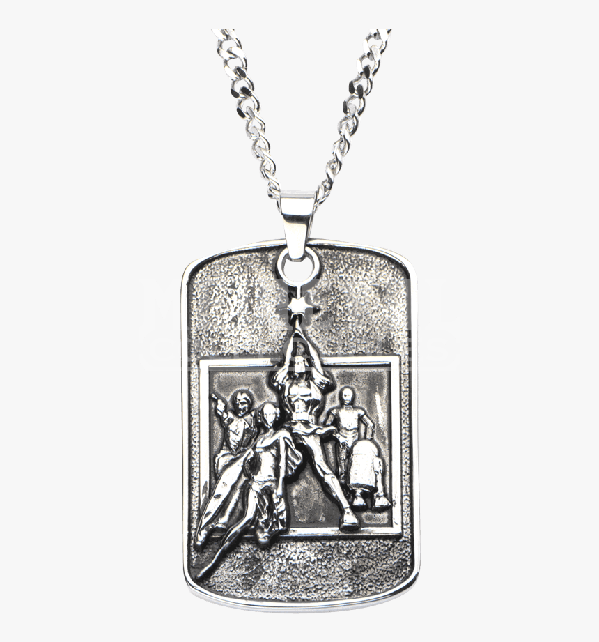 Star Wars Poster Dog Tag Pendant With Chain - Pendant, HD Png Download