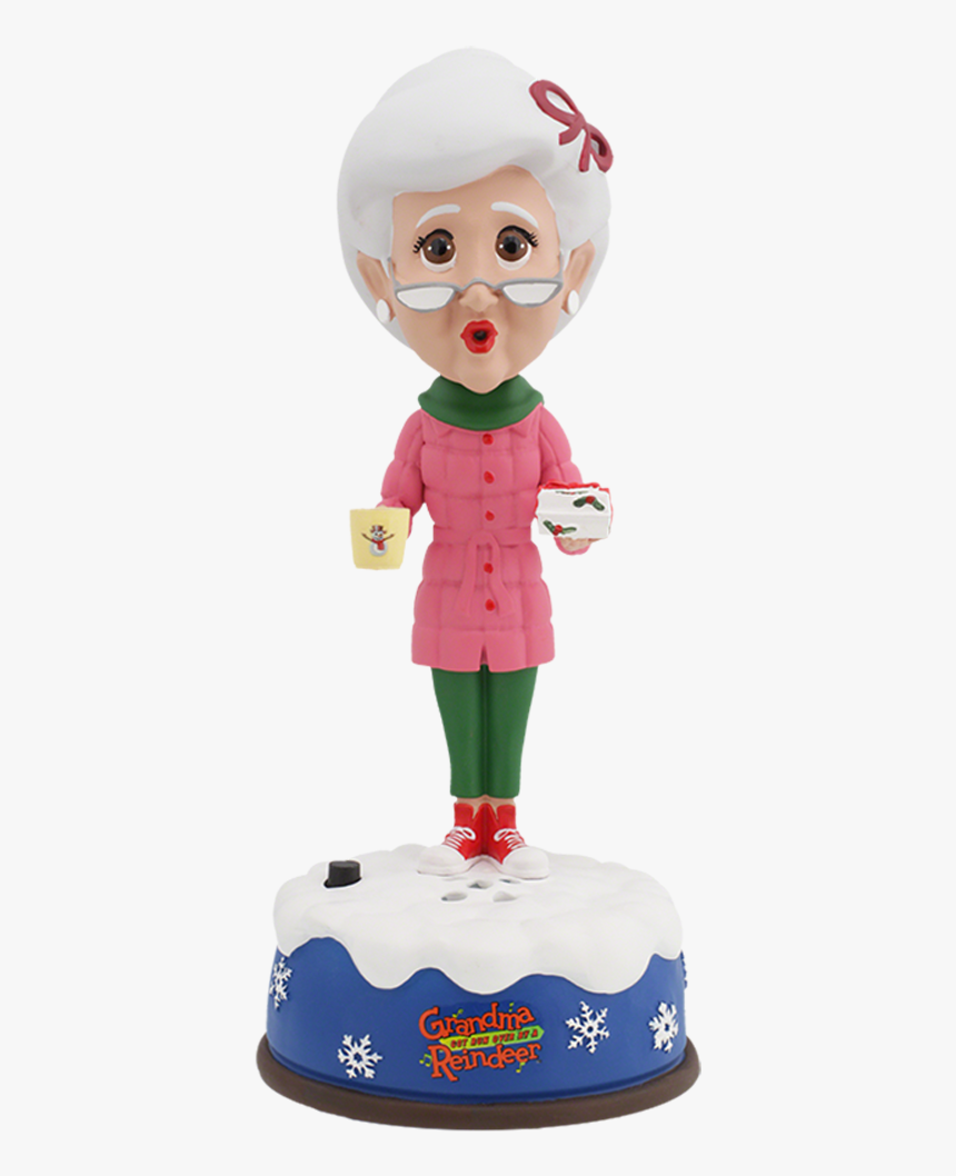 Grandma Got Runover By A Reindeer Bobblehead - Figurine, HD Png Download