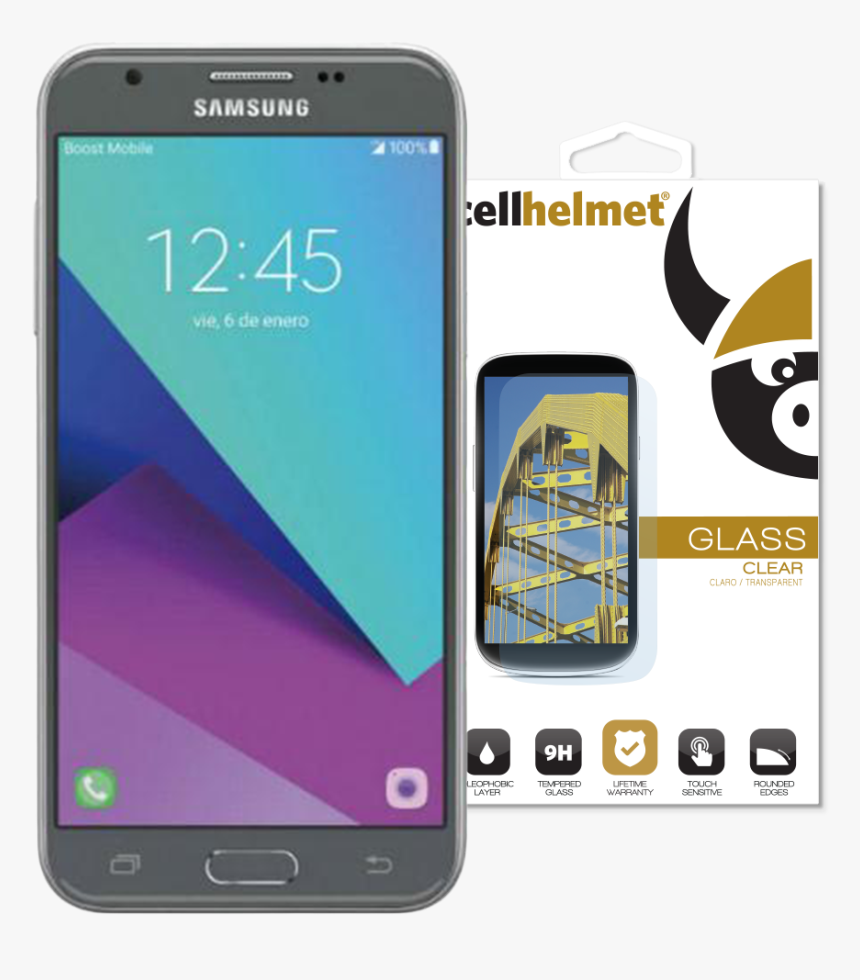 Samsung Galaxy J7 Tempered Glass Wholesale By Cellhelmet - Samsung Galaxy S+ Plus, HD Png Download