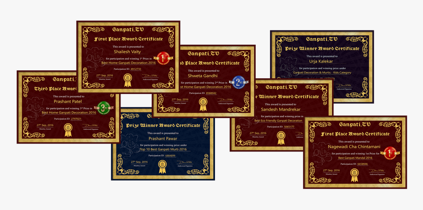 Ganpati Certificate, HD Png Download