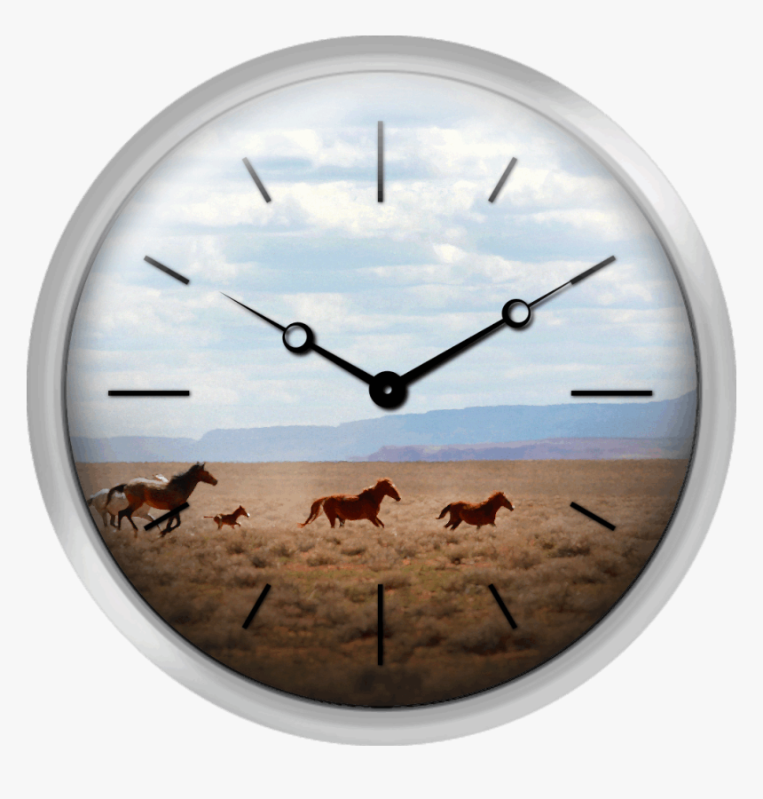 Wild Horses Navajo Nation Indian Reservation Usa - Texture Clock Png, Transparent Png