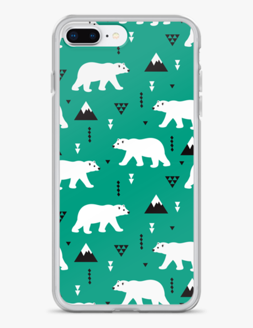 Polar Bear Pattern Iphone Case - Mobile Phone Case, HD Png Download
