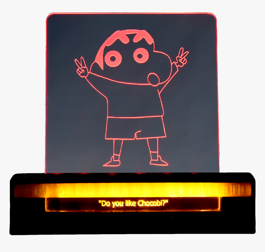 Shin Chan 3d Acrylic Dual Led 
 Data-zoom //cdn, HD Png Download