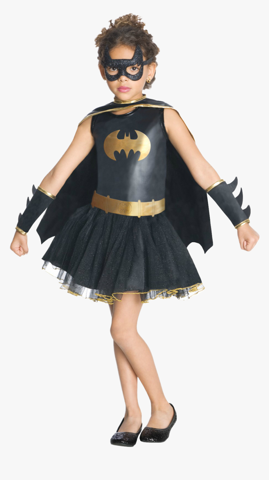 Batgirl Dress Girls Fancy Dress Comic Book Superhero - Bat Girl Costume For Kids, HD Png Download