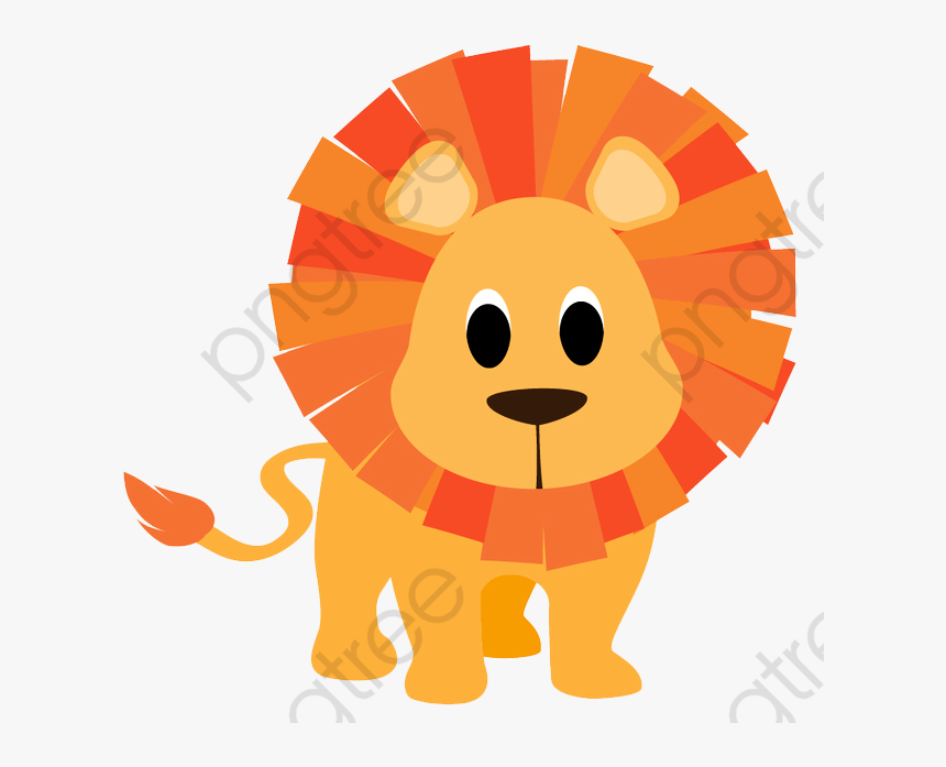 Cartoon Lion, Lion Clipart, Cartoon Clipart, Cartoon - Animales De La Selva Png, Transparent Png
